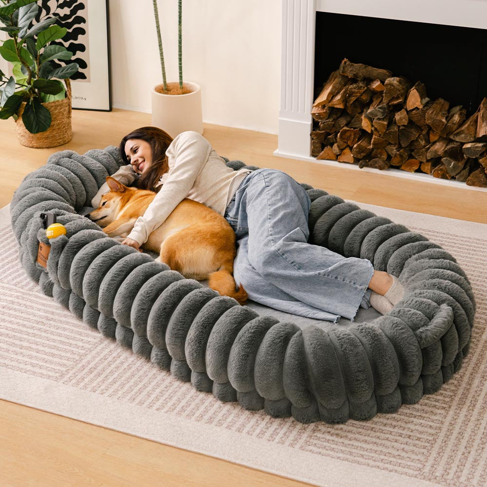 creamy plush super large donut human dog bed cuddle cradle creamy plush super large donut human dog bed cuddle cradle