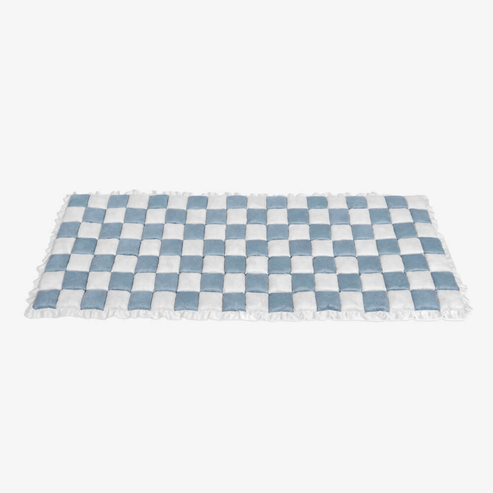 cream colored large plaid square fuzzy pet dog mat bed couch cover cream colored large plaid square fuzzy pet dog mat bed couch cover