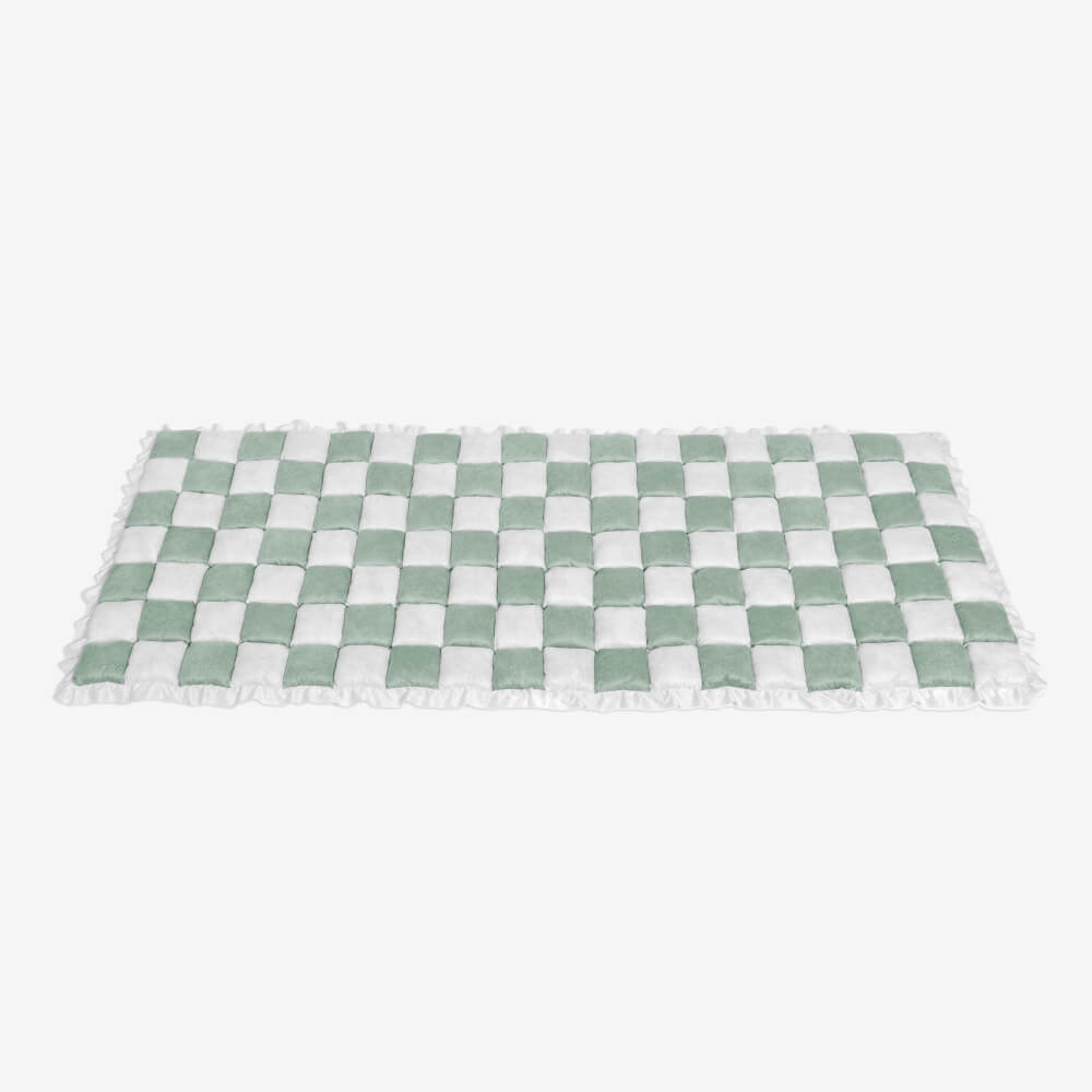cream colored large plaid square fuzzy pet dog mat bed couch cover cream colored large plaid square fuzzy pet dog mat bed couch cover
