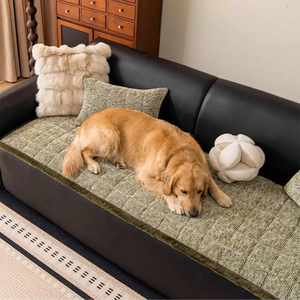 pet friendly chenille textured non slip couch cover with frayed edges pet friendly chenille textured non slip couch cover with frayed edges