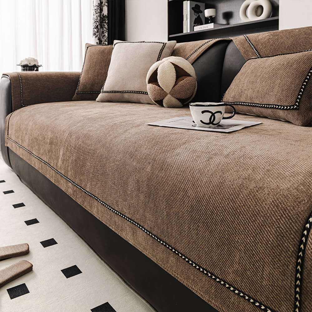 simple modern jacquard high weight non slip chenille couch cover simple modern jacquard high weight non slip chenille couch cover