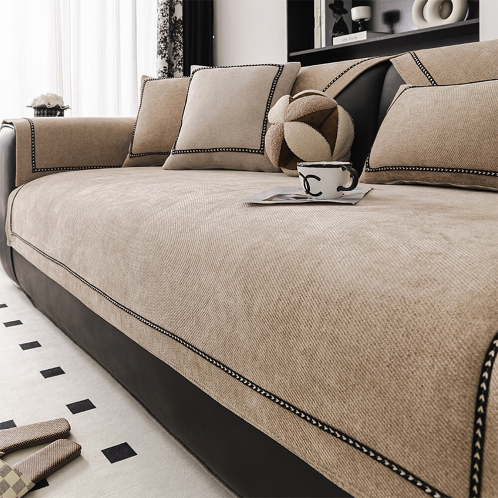simple modern jacquard high weight non slip chenille couch cover simple modern jacquard high weight non slip chenille couch cover
