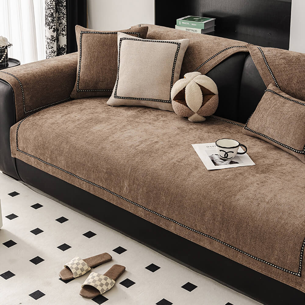 simple modern jacquard high weight non slip chenille couch cover simple modern jacquard high weight non slip chenille couch cover