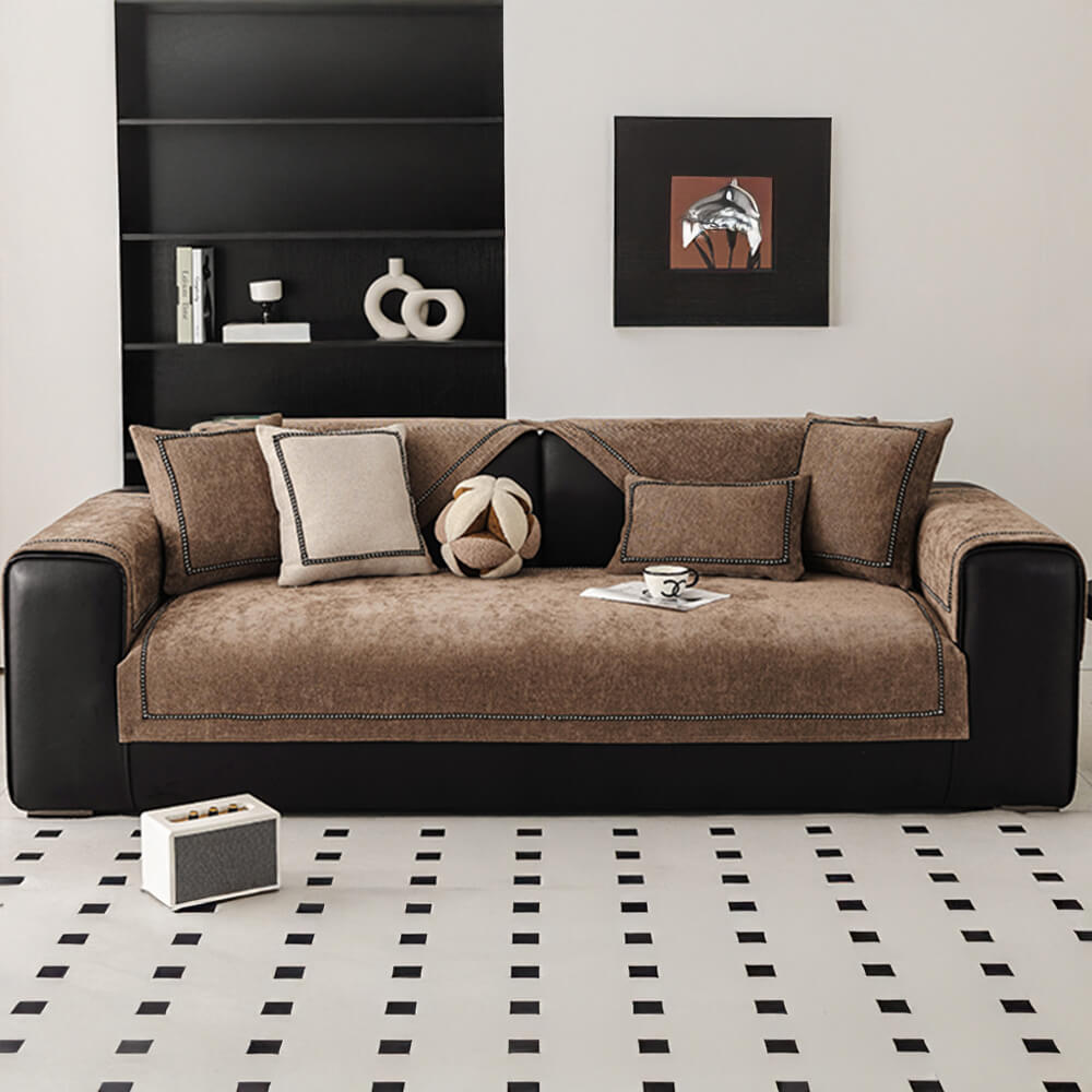simple modern jacquard high weight non slip chenille couch cover simple modern jacquard high weight non slip chenille couch cover