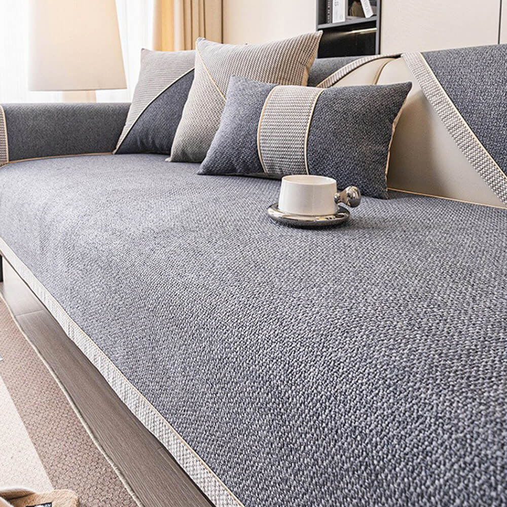 breathable woven cotton linen non slip couch cover breathable woven cotton linen non slip couch cover