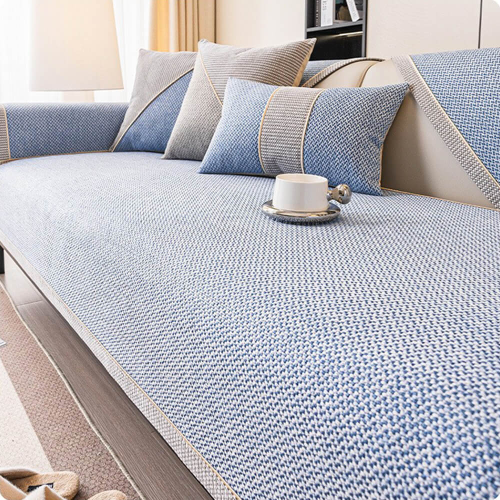 breathable woven cotton linen non slip couch cover breathable woven cotton linen non slip couch cover