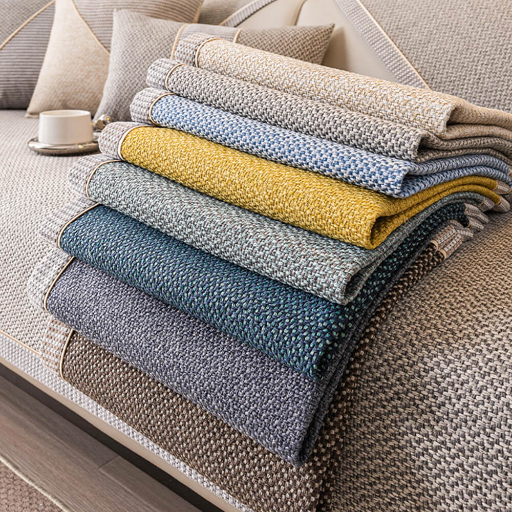 breathable woven cotton linen non slip couch cover breathable woven cotton linen non slip couch cover